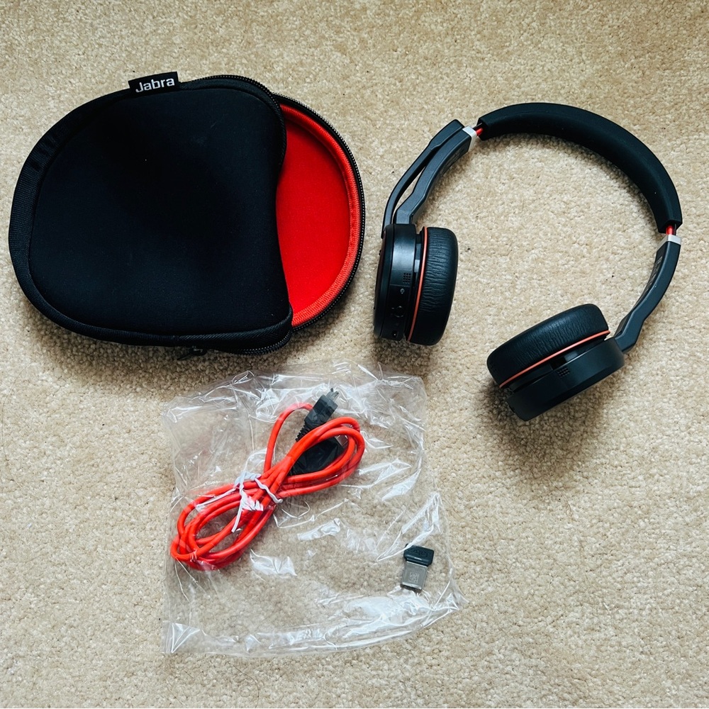 Jabra Evolve 75 SE Bluetooth Headset with Noise-Cancelling Microphone,
